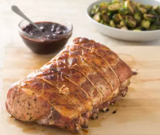 Slow-roasted bone-in pork rib roast
