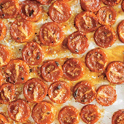 Slow-roasted grape tomatoes
