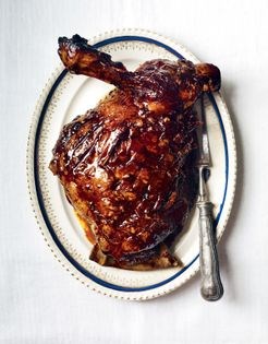 Slow-roasted lamb shoulder