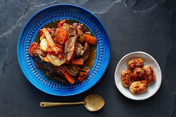 Slow roasted lamb with wild oregano