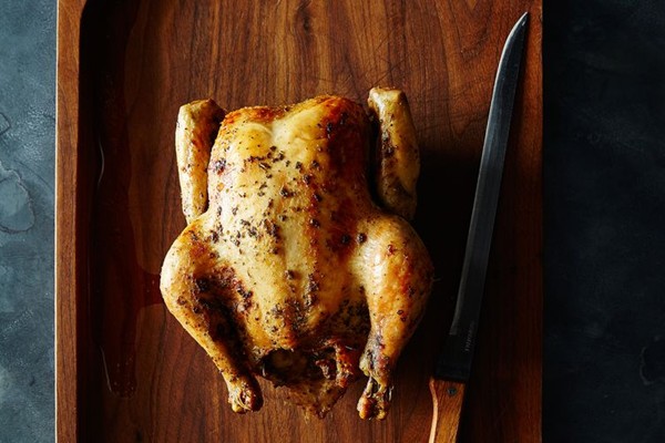 Slow roasted lemon chicken