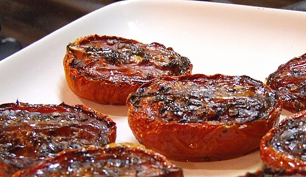 Slow roasted plum tomatoes