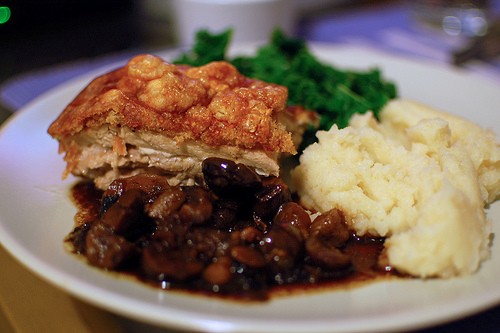 Slow roasted pork belly with anchovies and chestnuts
