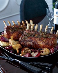 Slow-roasted pork loin with molasses and balsamic glaze