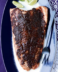 Slow-roasted salmon with tamarind, ginger and chipotle