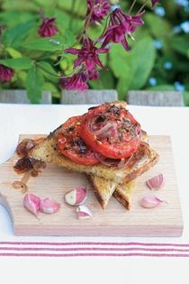 Slow-roasted tomatoes with herbs