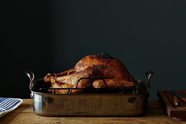 Slow-roasted turkey