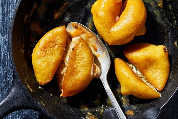 Slow-roasted whole lemons