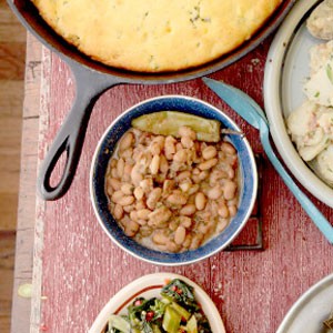Slow-simmered pinto beans