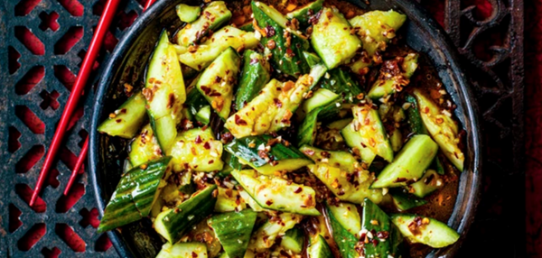 Smacked cucumbers