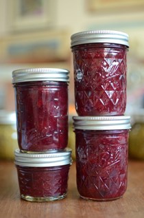 Small batch cherry plum jam