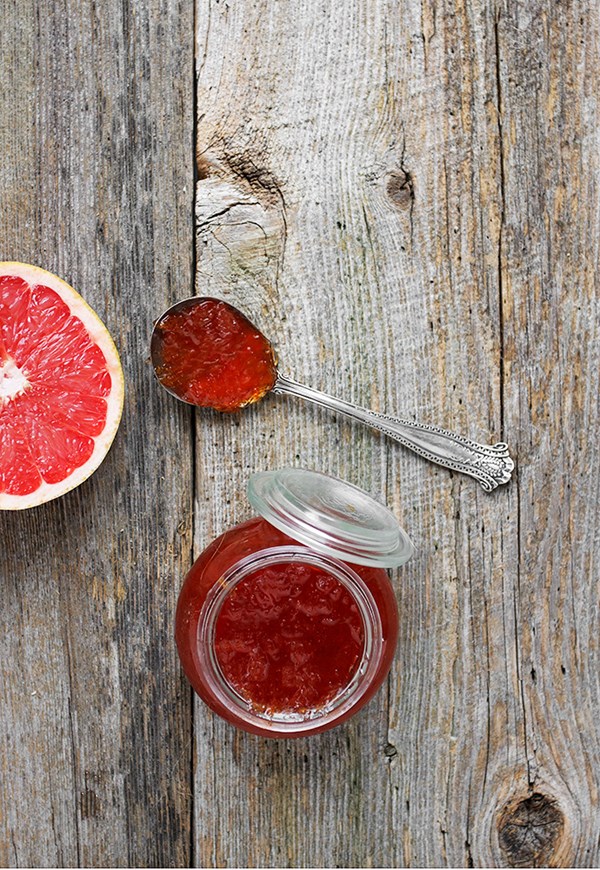 Small-batch grapefruit jam