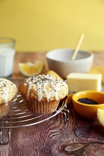 Small batch muffin: lemon poppy seed
