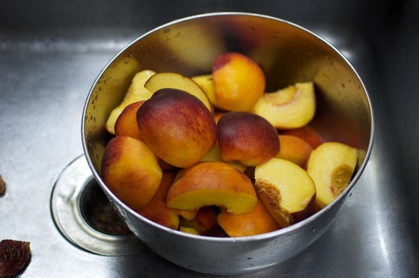 Small batch peach jam