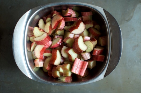 Small batch vanilla rhubarb jam