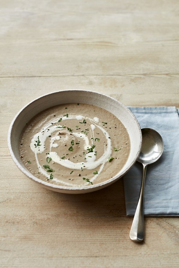 Smart chestnut mushroom soup