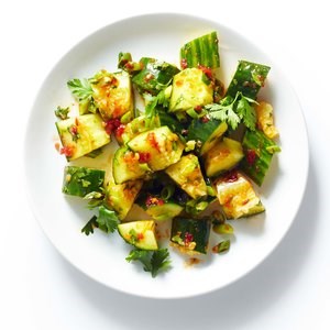 Smashed cucumber salad