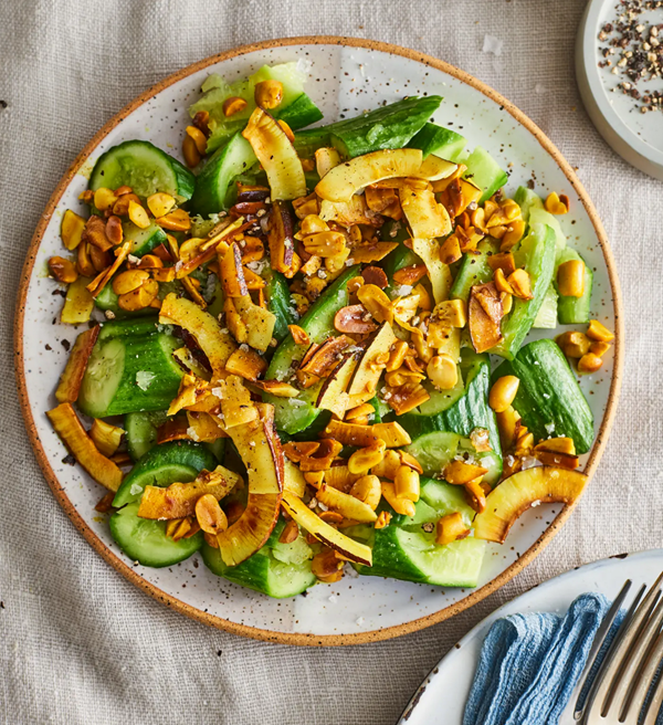 Smashed cucumber salad