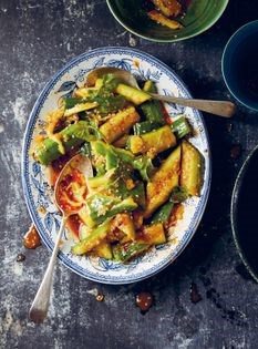Smashed cucumber salad