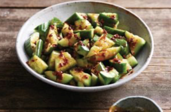 Smashed cucumber salad
