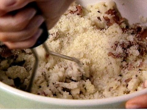 Smashed Parmesan potatoes