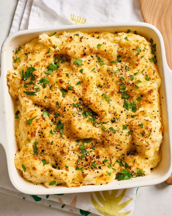 Smashed potato casserole