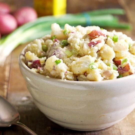 Smashed potato salad