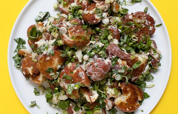 Smashed potato salad