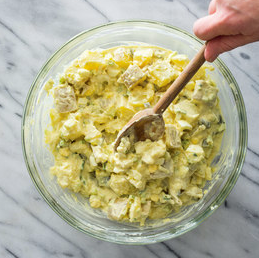 Smashed potato salad