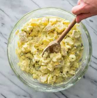 Smashed potato salad