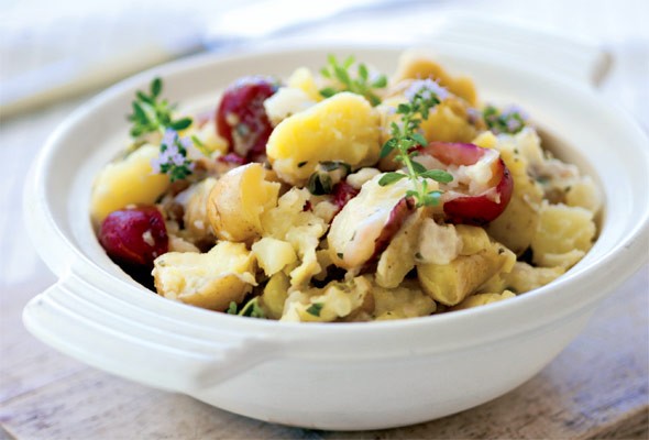 Smashed potatoes
