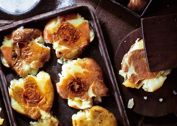 Smashed roasted potatoes
