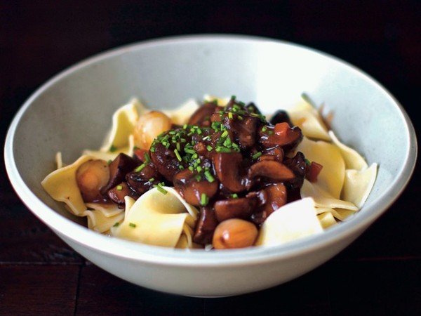 Smitten Kitchen's mushroom Bourguignon (Cook the Book)