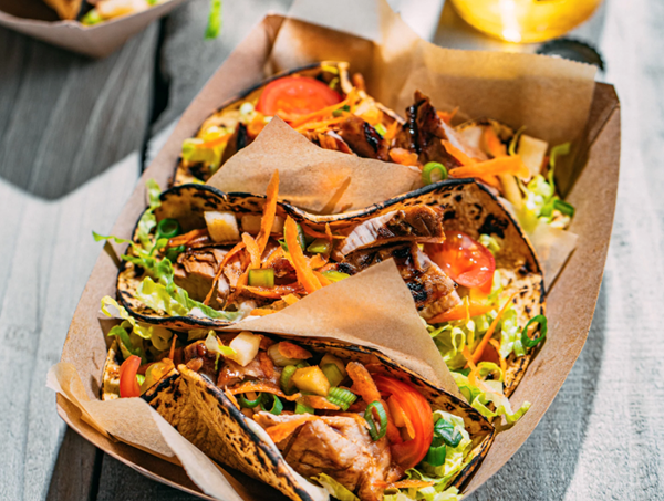 Smoked ahi tacos