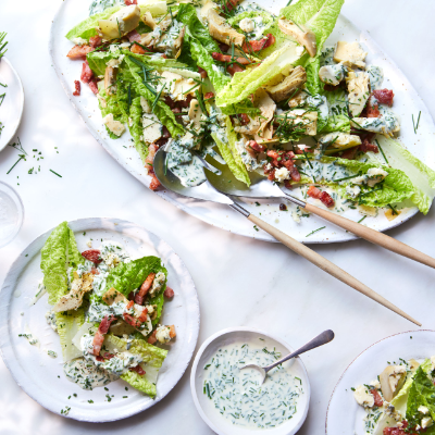 Smoked bacon & artichoke salad