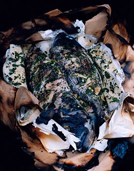 Smoked black bass