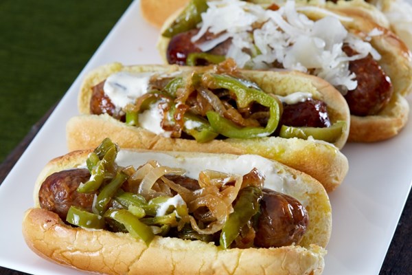 Smoked bratwurst