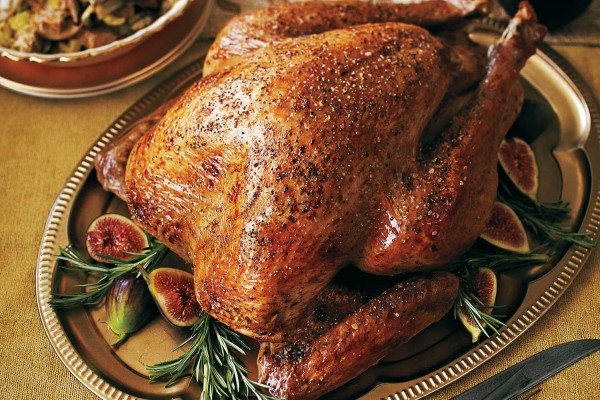 Smoked brined turkey