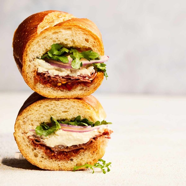 Smoked-burrata hoagie