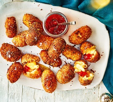 Smoked cheddar & chilli jam croquettes