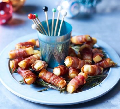 Smoked cheese in blankets