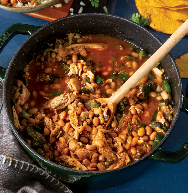 Smoked chicken chili