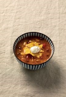 Smoked chipotle chilli bean [soup]