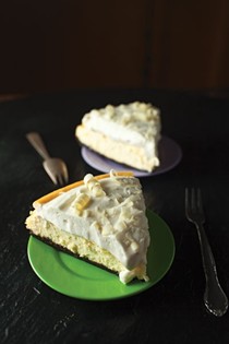 Smoked coconut cheesecake