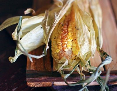 Smoked corn on the cob