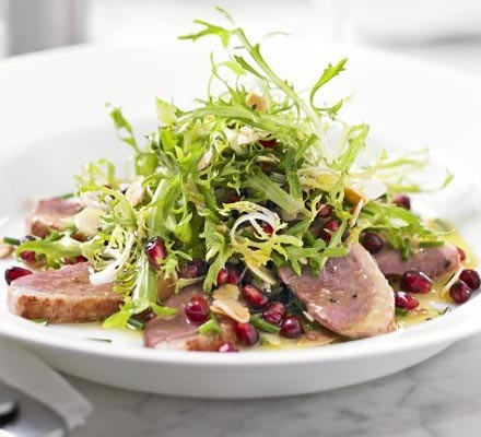 Smoked duck salad