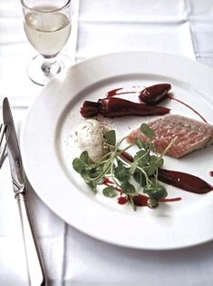 Smoked eel, Cheltenham beetroot and horseradish