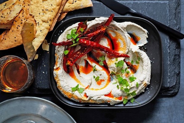 Smoked eggplant dip