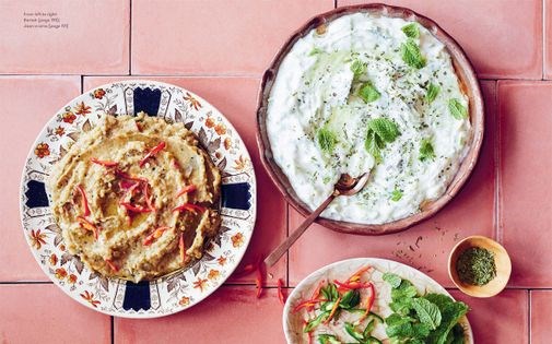 Smoked eggplant dip (Bartah)