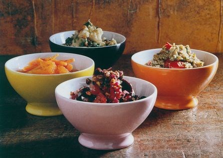 Smoked eggplant salad
